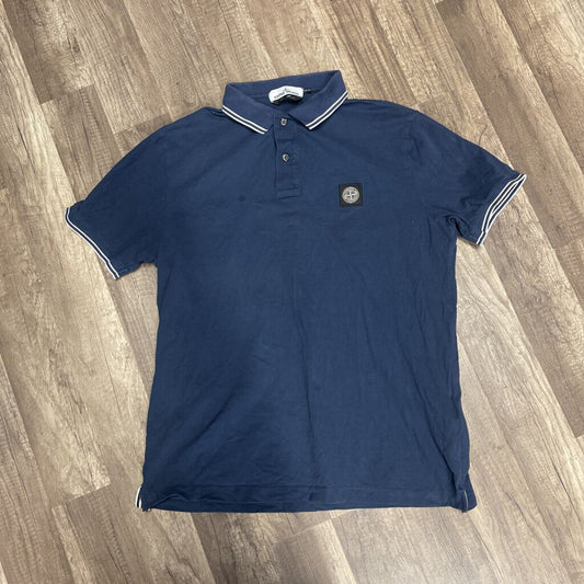 Stone Island Polo Navy/White