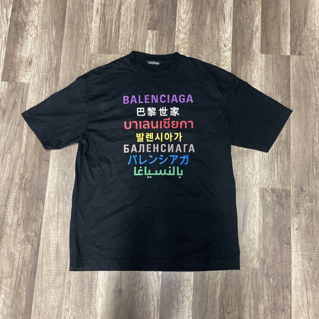 Balenciaga Languages Logo Shirt