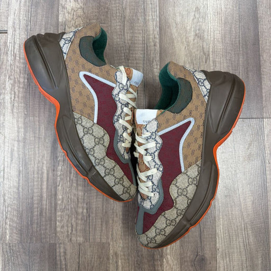 Gucci rython brown burgundy