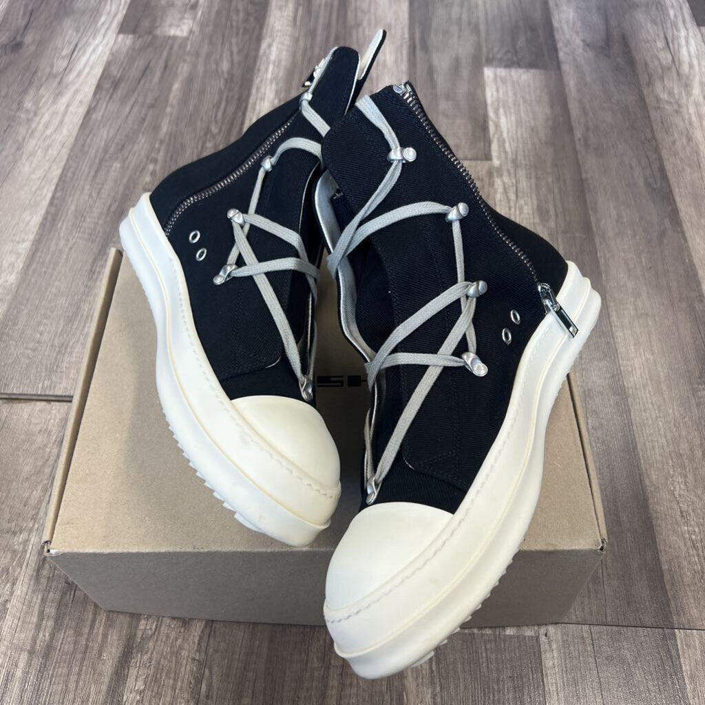 rick owens hexagon laces hi top