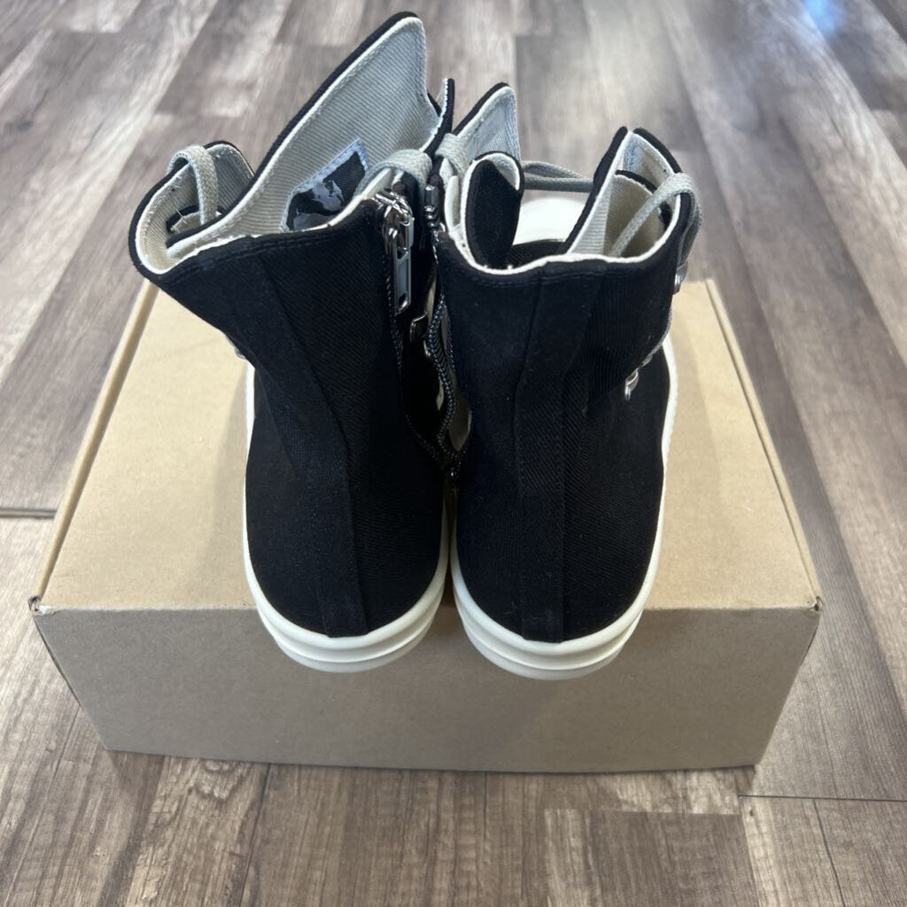 rick owens hexagon laces hi top