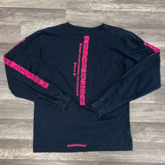 Chrome hearts long sleeve pink stripe