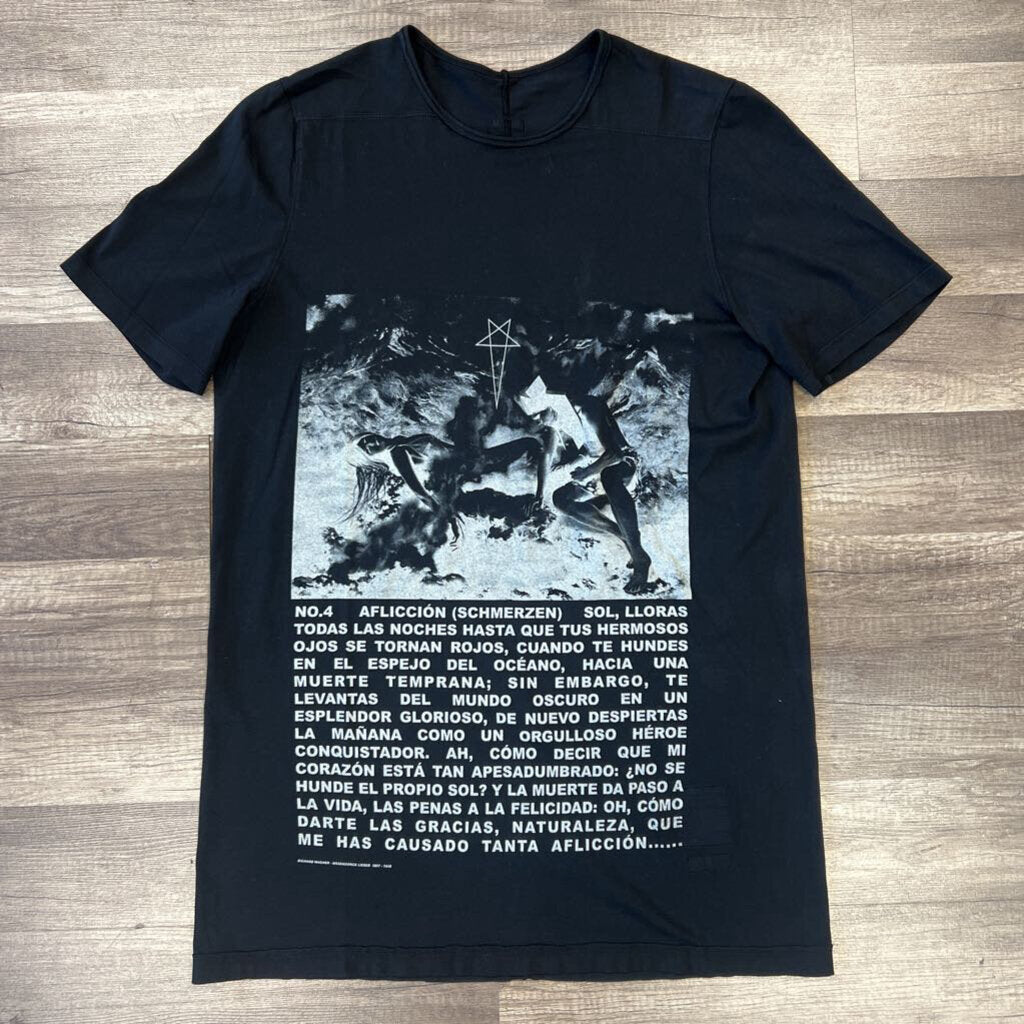 Rick owens shirt DRKSHDW scripture black