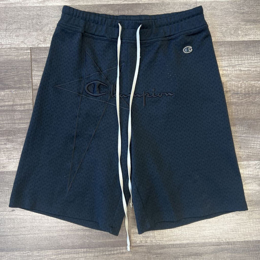 rick Owens x champion shorts black
