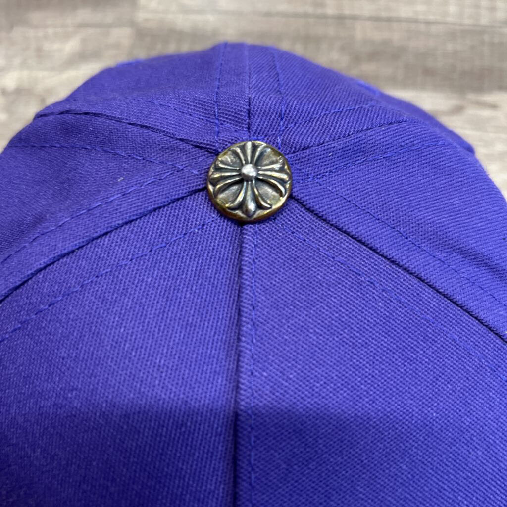 Chrome hearts purple green hat