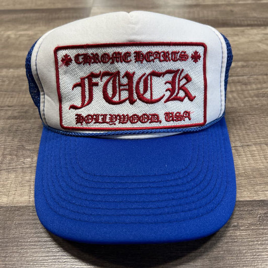 Chrome hearts vintage blue white hat