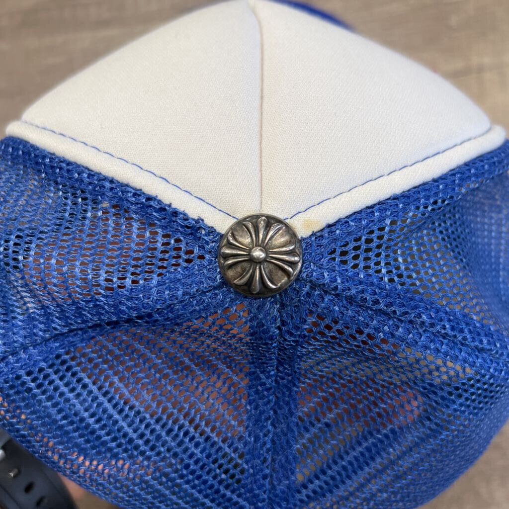 Chrome hearts vintage blue white hat