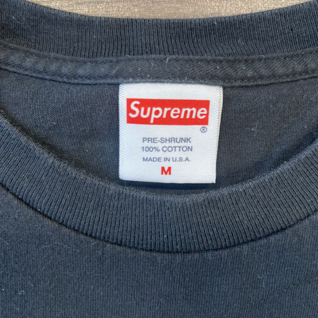 supreme shirt black multicolor paint splatter