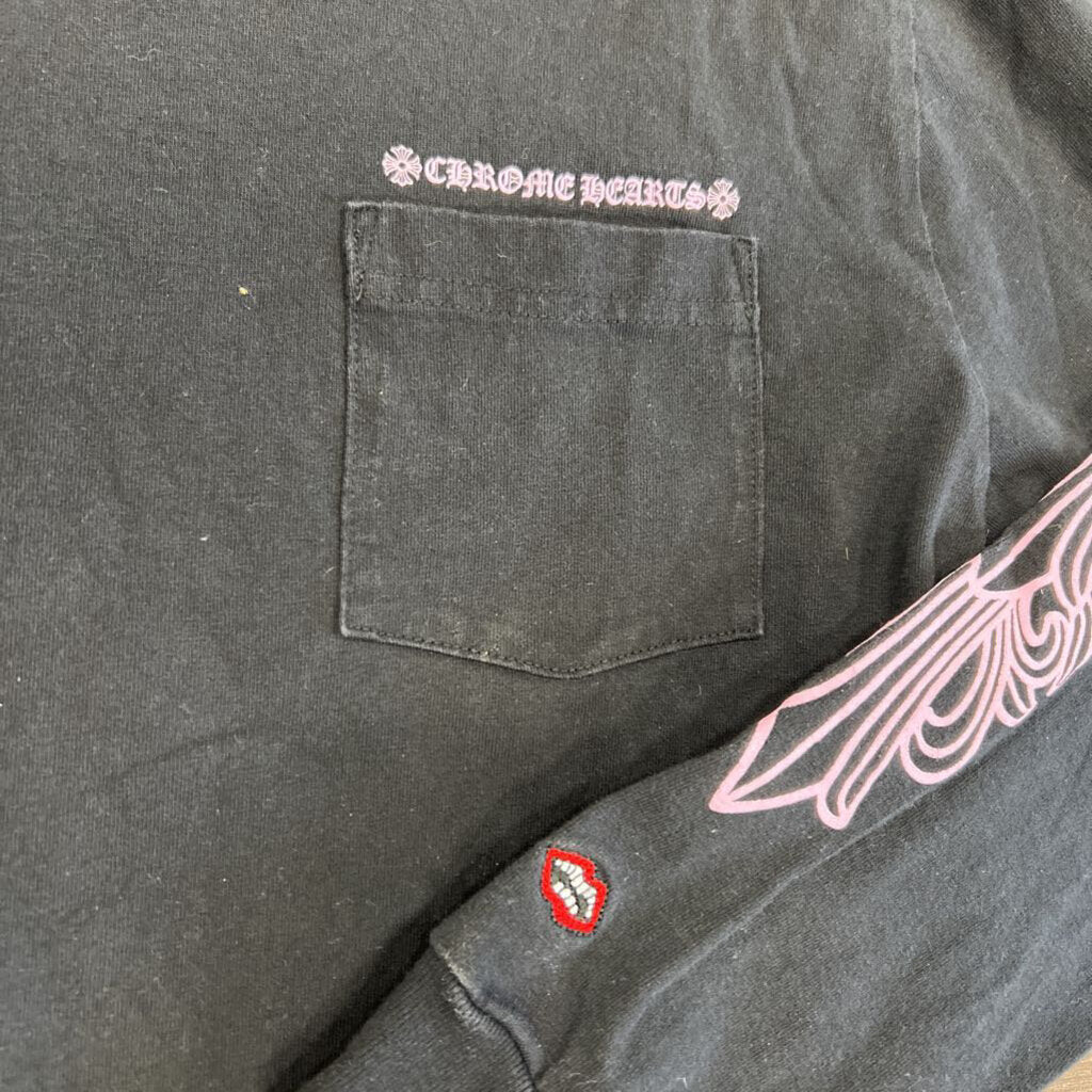 Chrome hearts Matty shirt long sleeve black pink