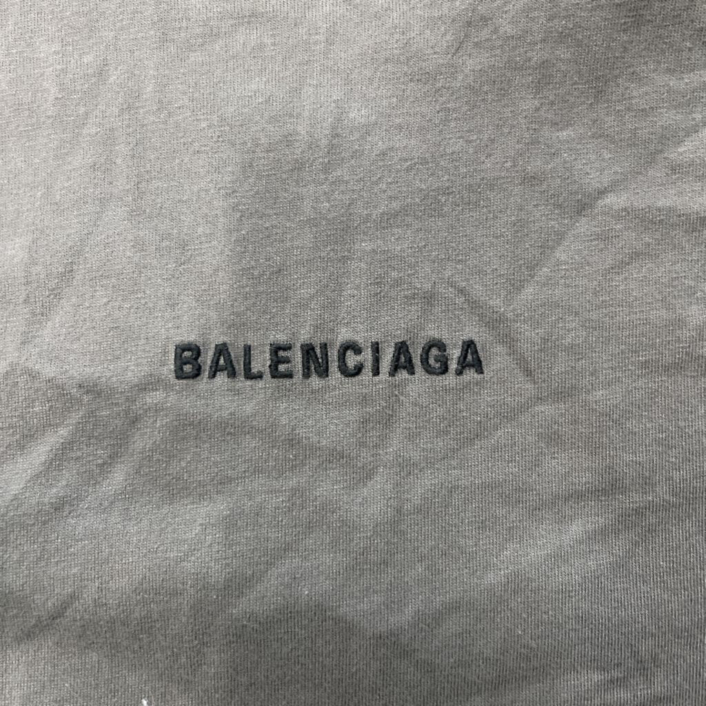 Balenciaga grey shirt black logo