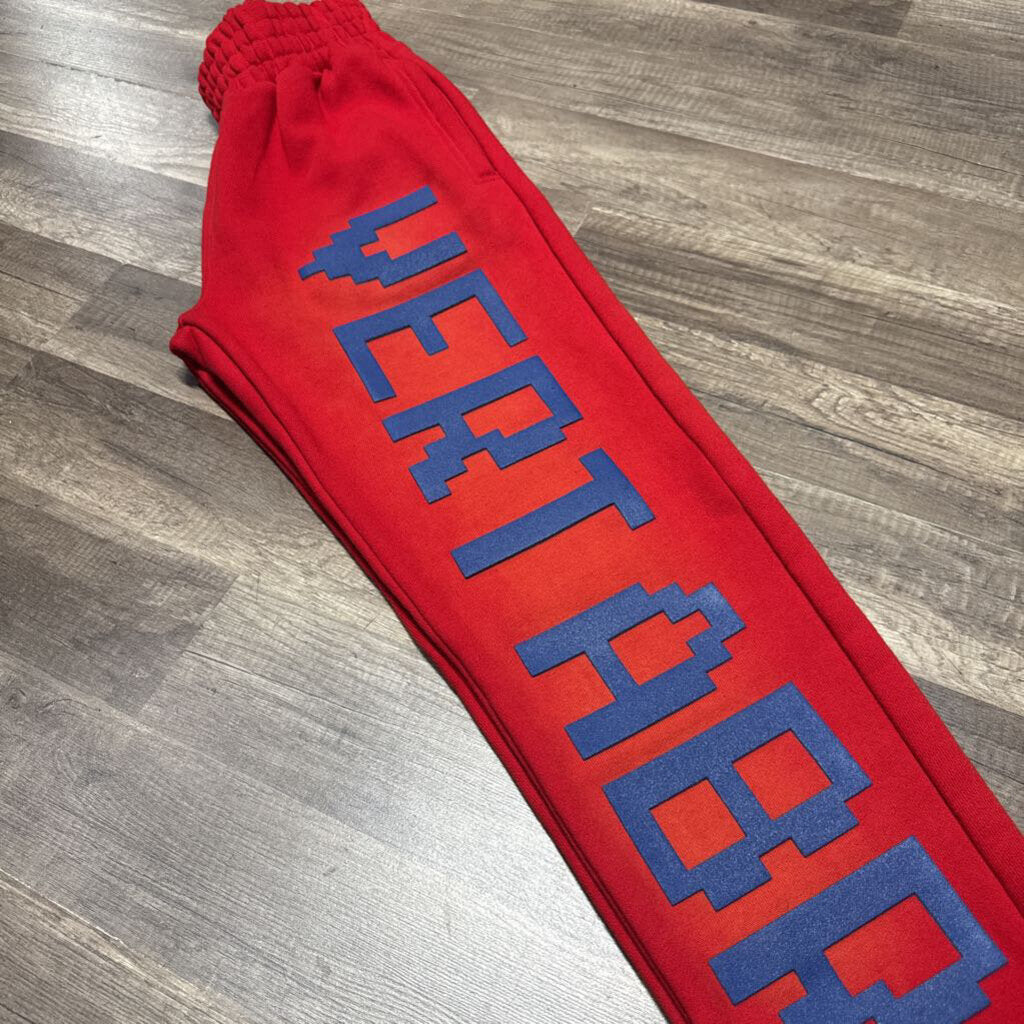 Vertabrae Sweatpants Red Blue