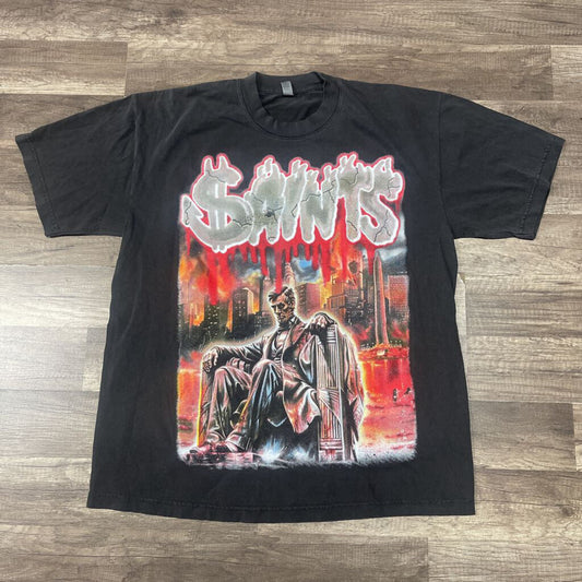 Saints Abraham Lincoln shirt grey