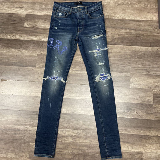 Amiri Old English Paisley Blue