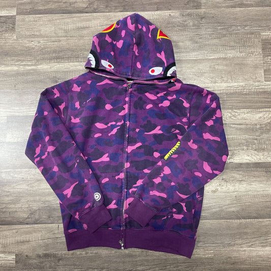 Bape Shark PONDR Hoodie Purple