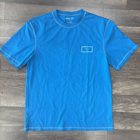 Martine Rose Blue Logo Tee