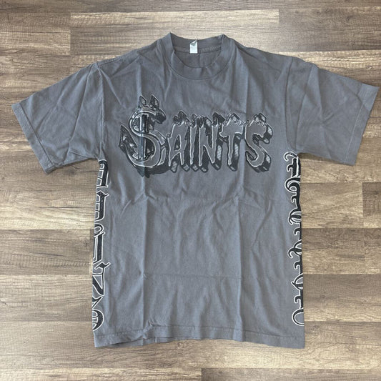 Saints Grey Logo Tee