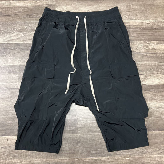 Rick Owens Black Nylon Shorts