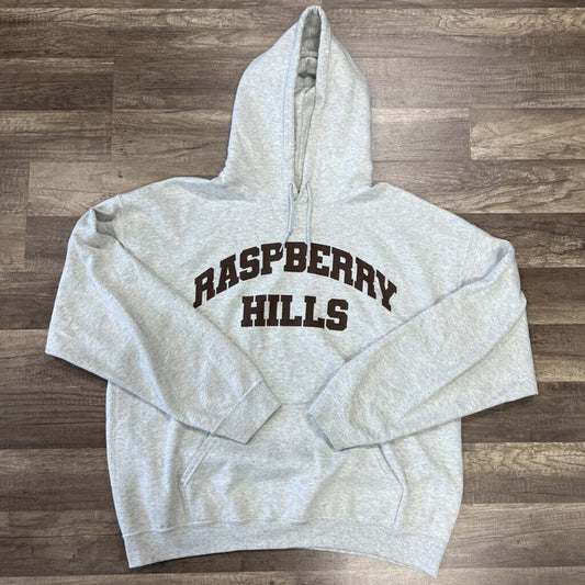 Raspberry Hoodie Grey