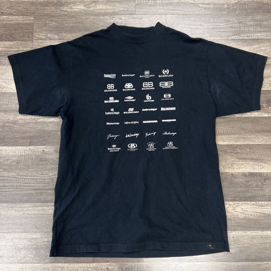 Balenciaga Logo Shirt Black