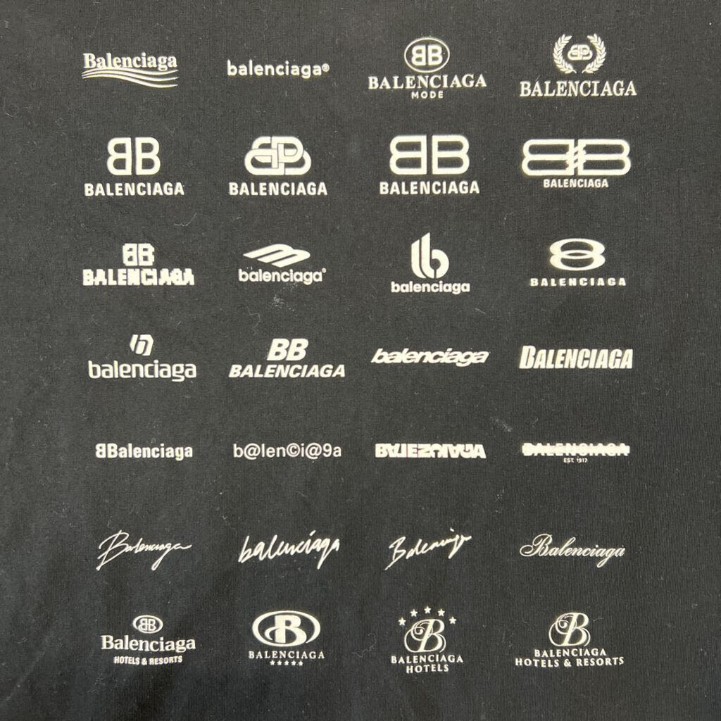 Balenciaga Logo Shirt Black