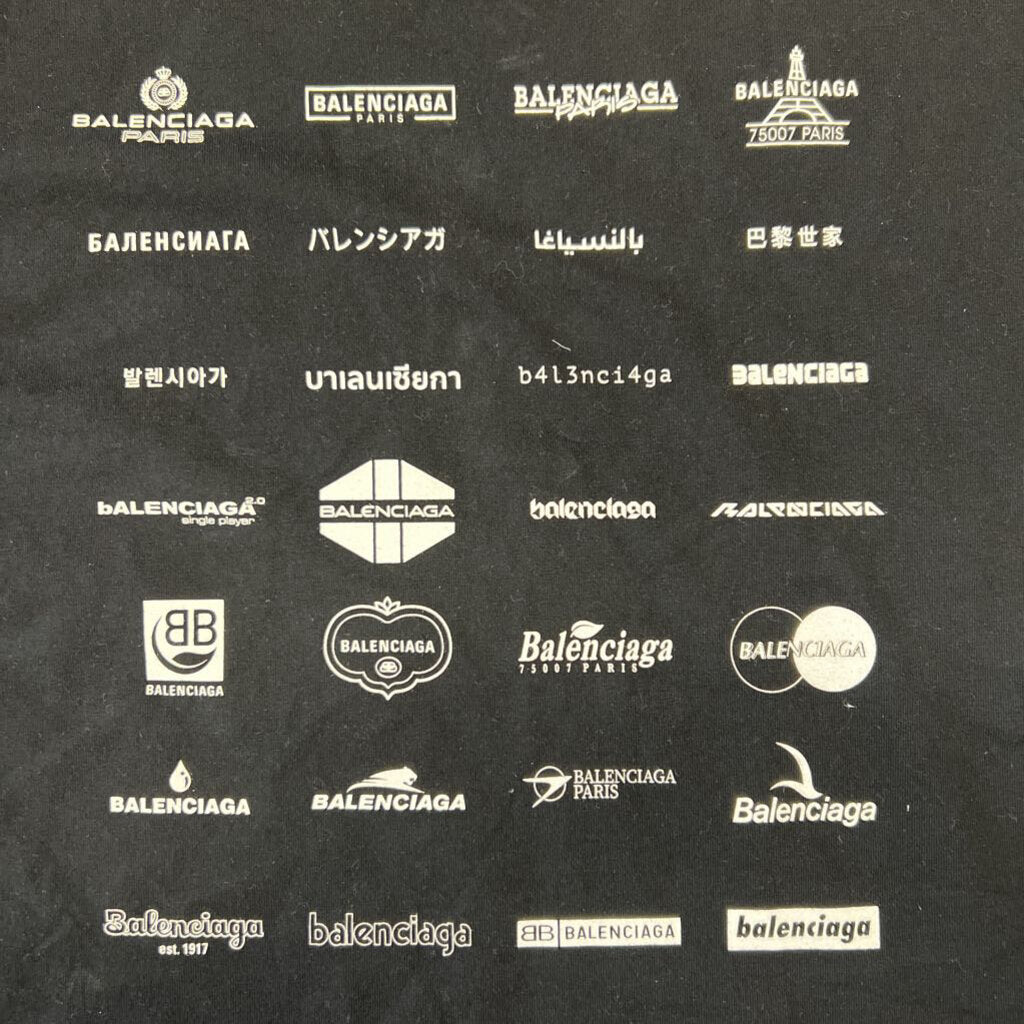 Balenciaga Logo Shirt Black