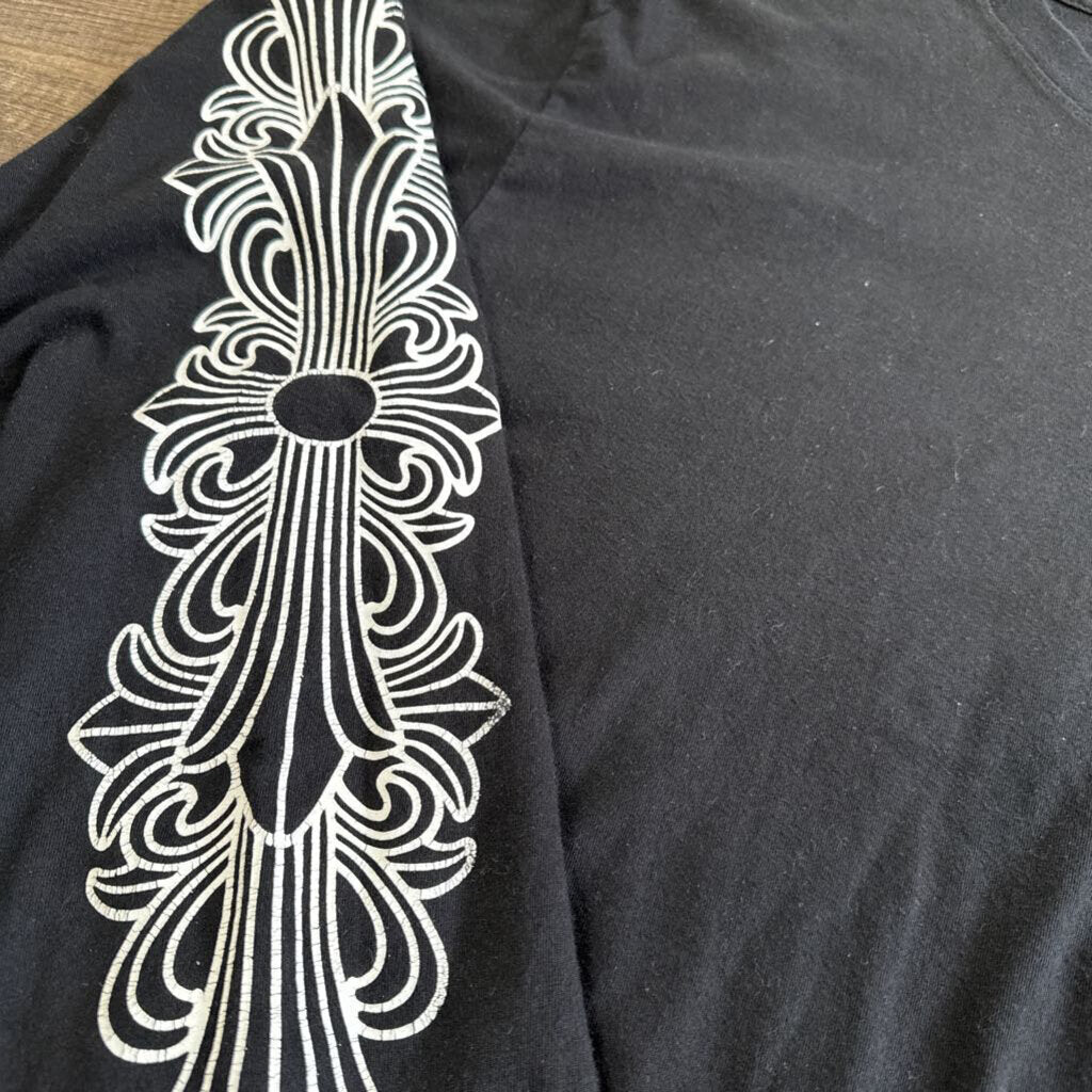 Chrome Hearts Black L/S Dagger Script
