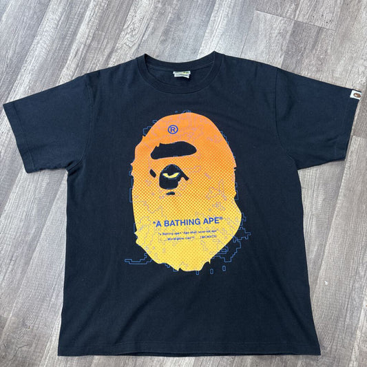 Bape Orange Ape Logo Shirt