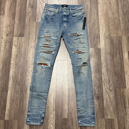 Amiri Jean Thrasher Animal Print