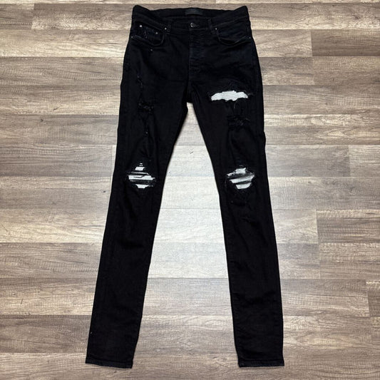 Amiri Jean Mx1 Black Silver