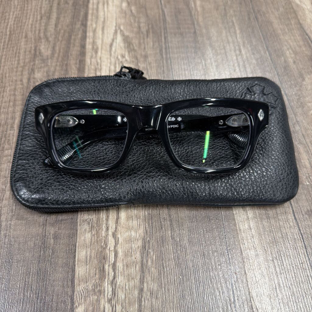 Chrome Hearts Crypdic Black Silver Glasses