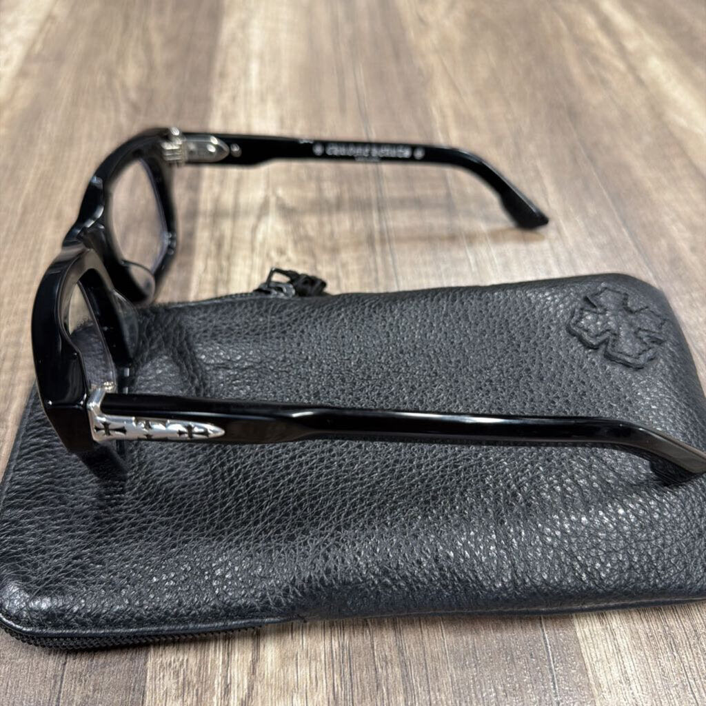 Chrome Hearts Crypdic Black Silver Glasses