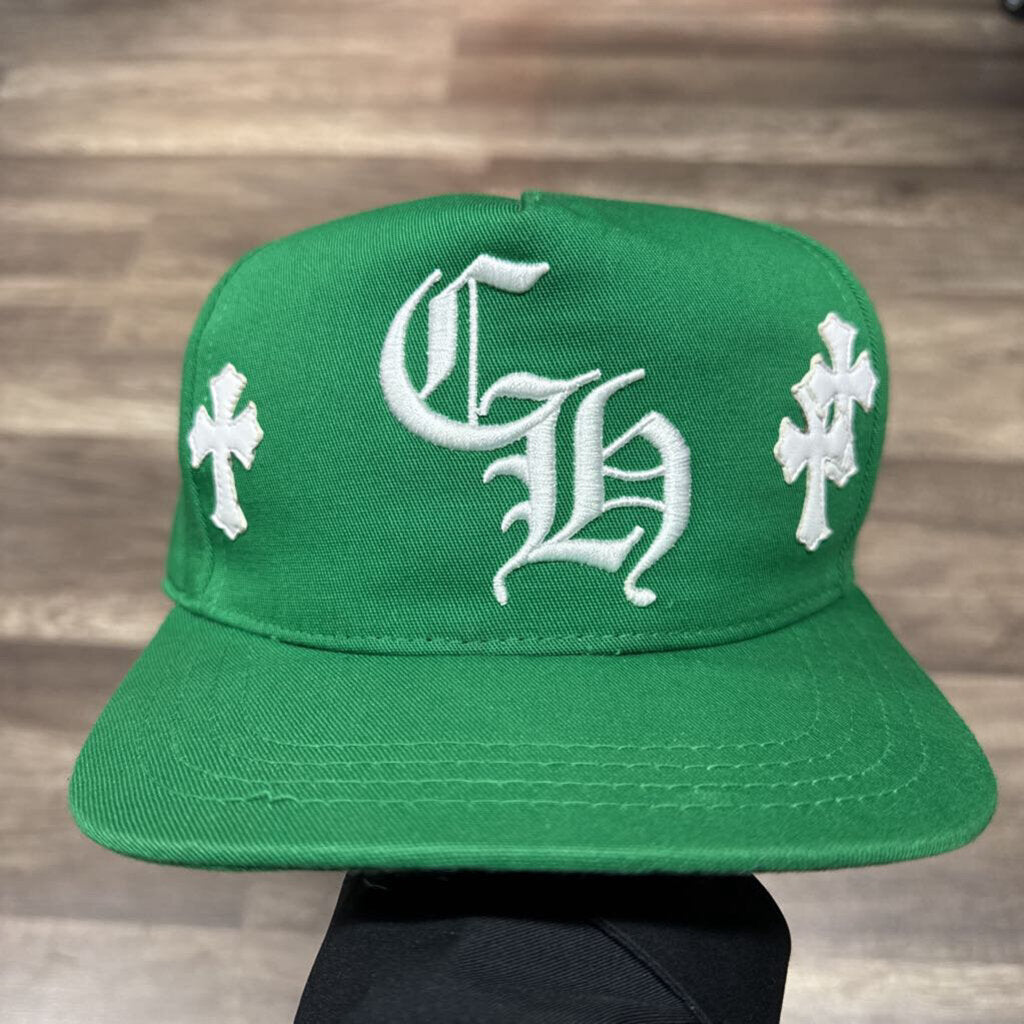 Chrome Hearts Green Cross Patch Hat