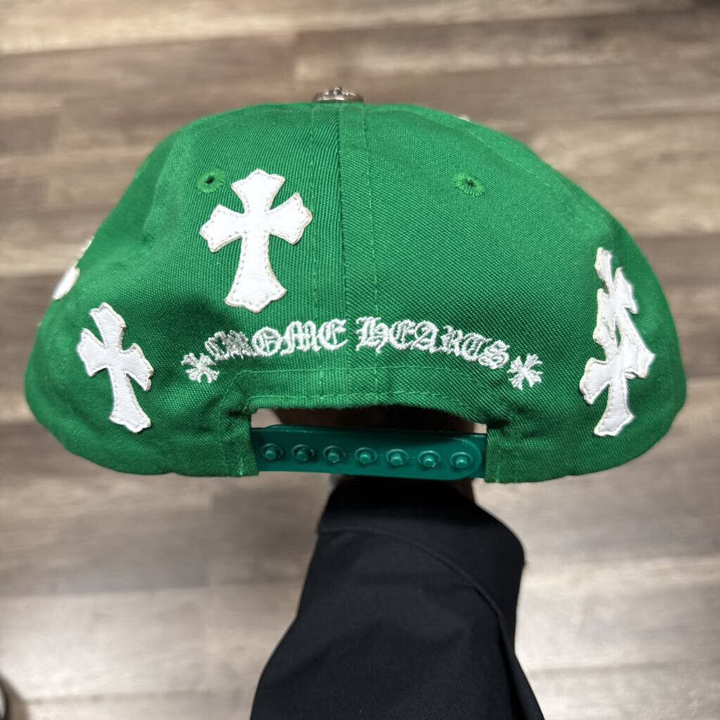 Chrome Hearts Green Cross Patch Hat