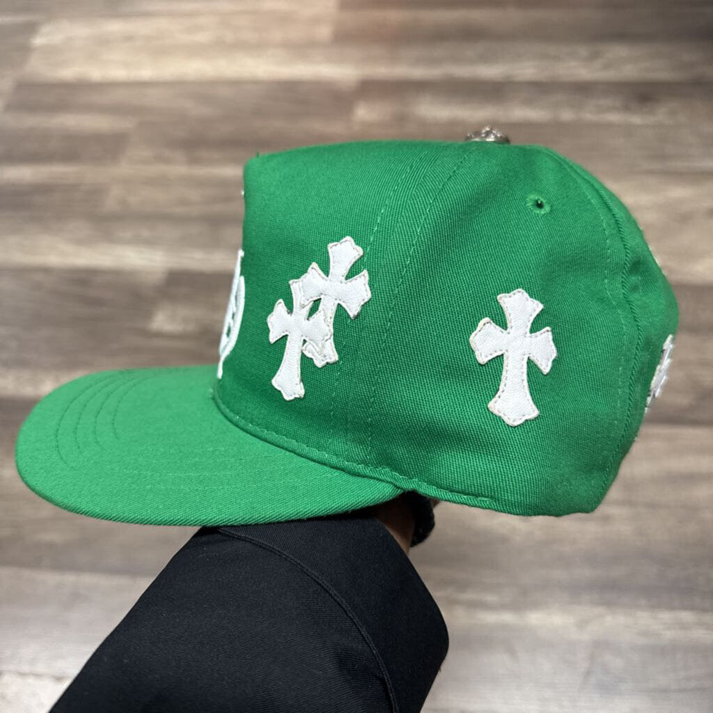 Chrome Hearts Green Cross Patch Hat