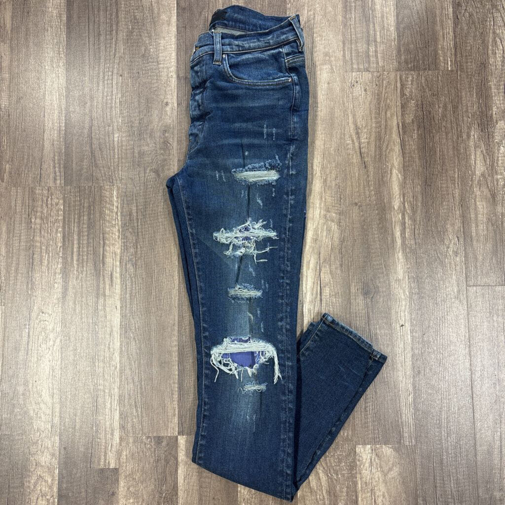 Amiri MX-1 Jeans Old English logo