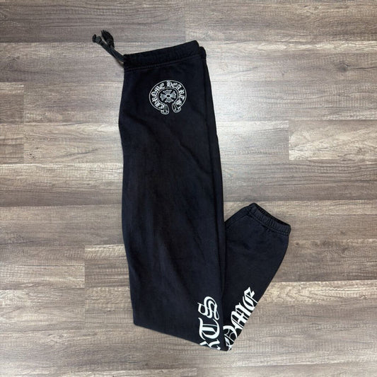 Chrome Heart Black Horseshoe Sweatpants