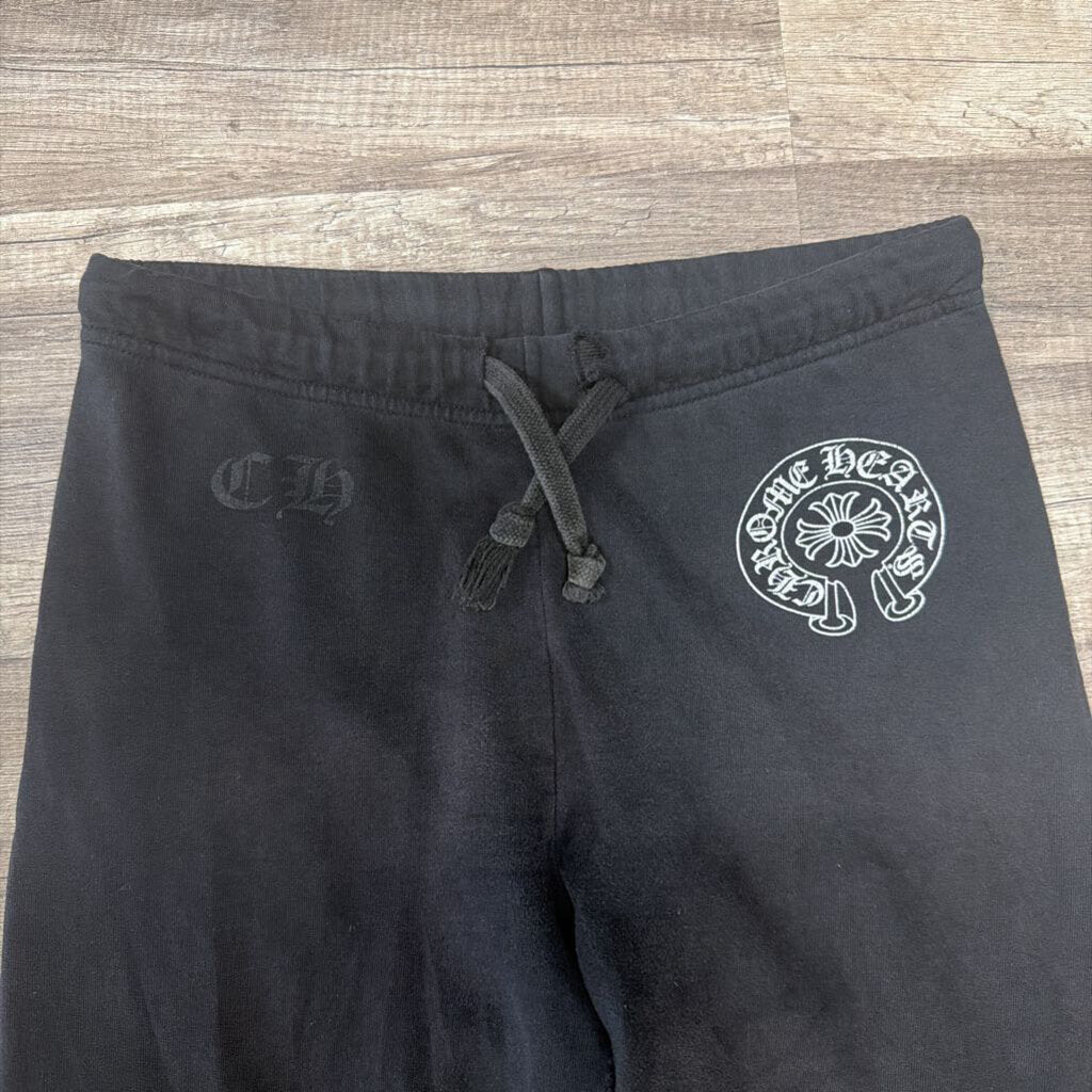 Chrome Heart Black Horseshoe Sweatpants