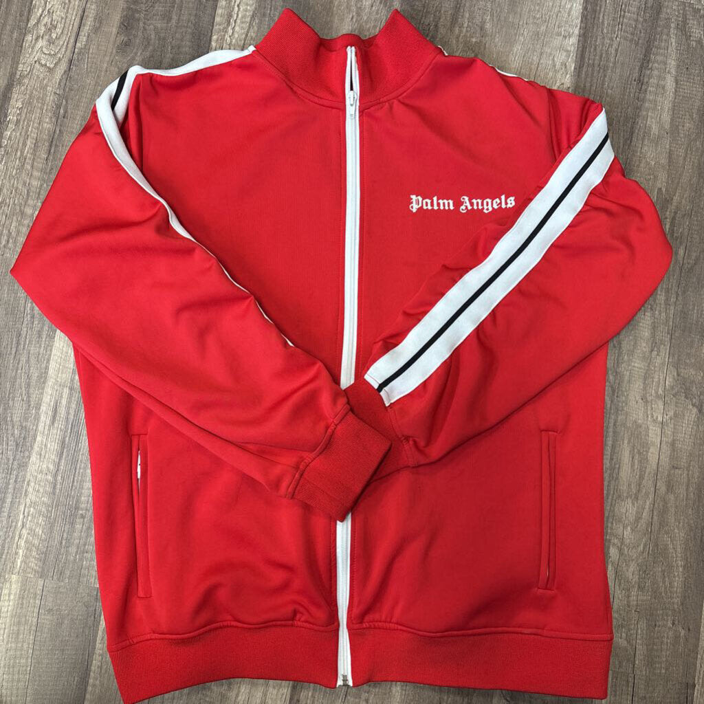Palm Angels track jacket red
