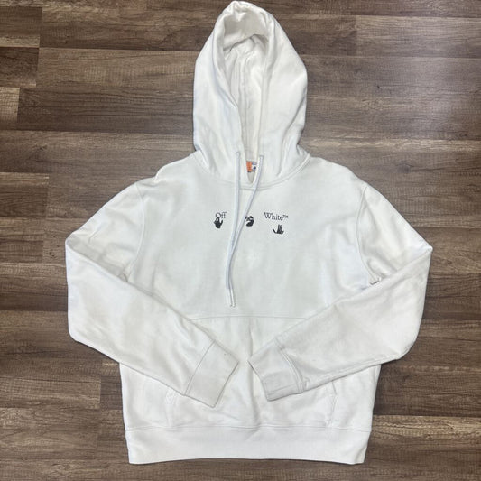 Off White Hoodie White Peace Globe