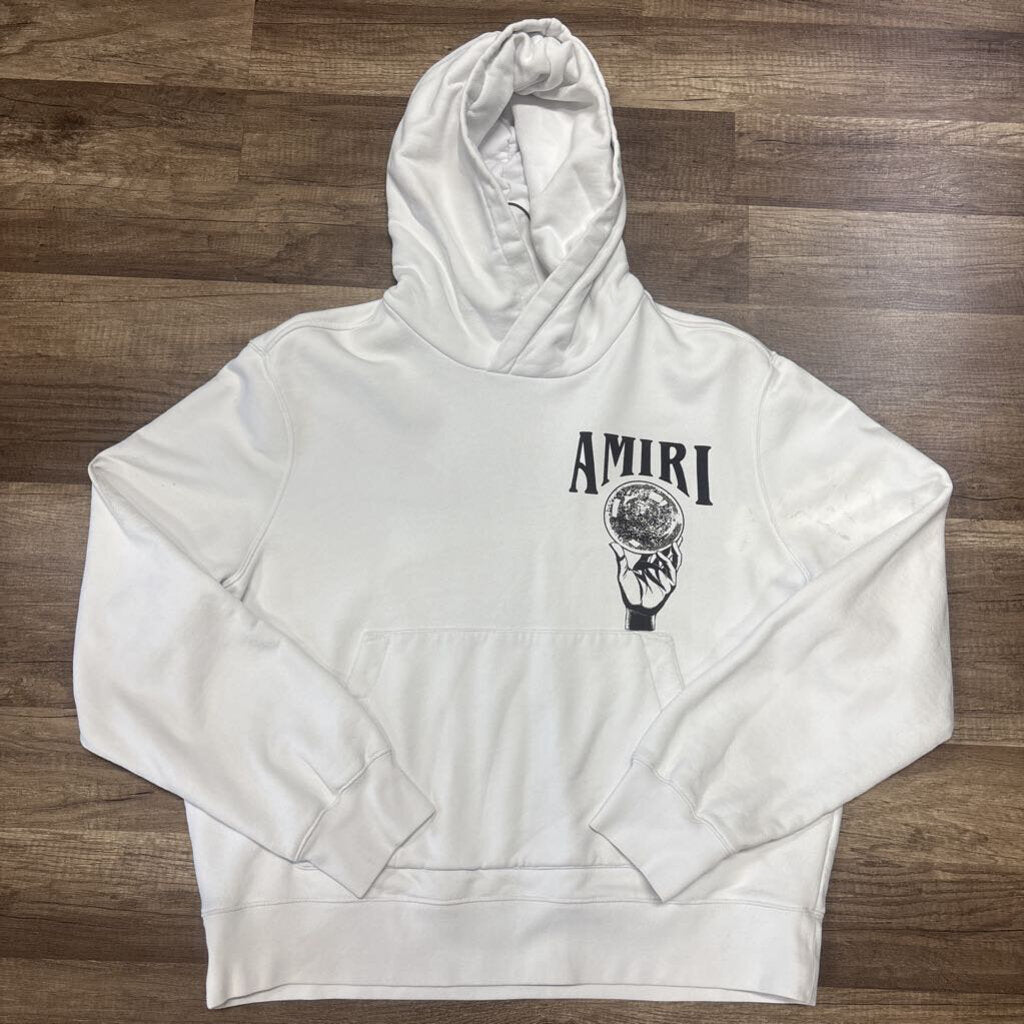 Amiri Hoodie White Globe