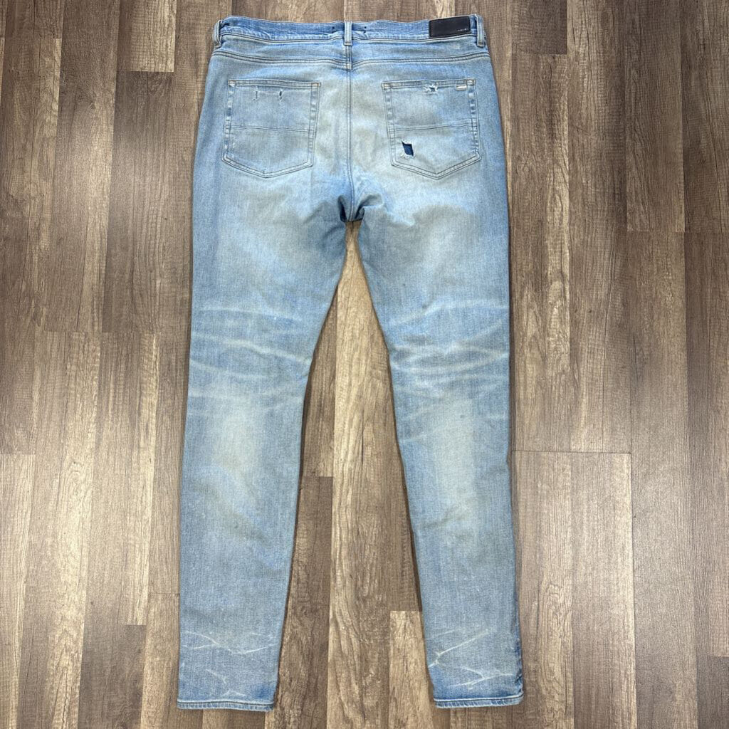 Amiri Jean Mx-1 Bandana Patch Blue