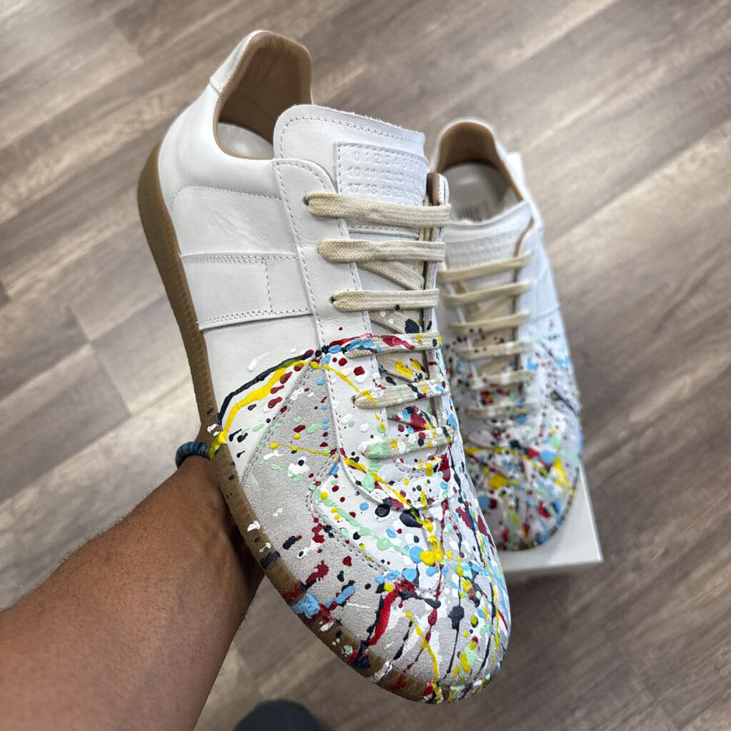 Maison Margiela Replica Paint Splatter Light Grey