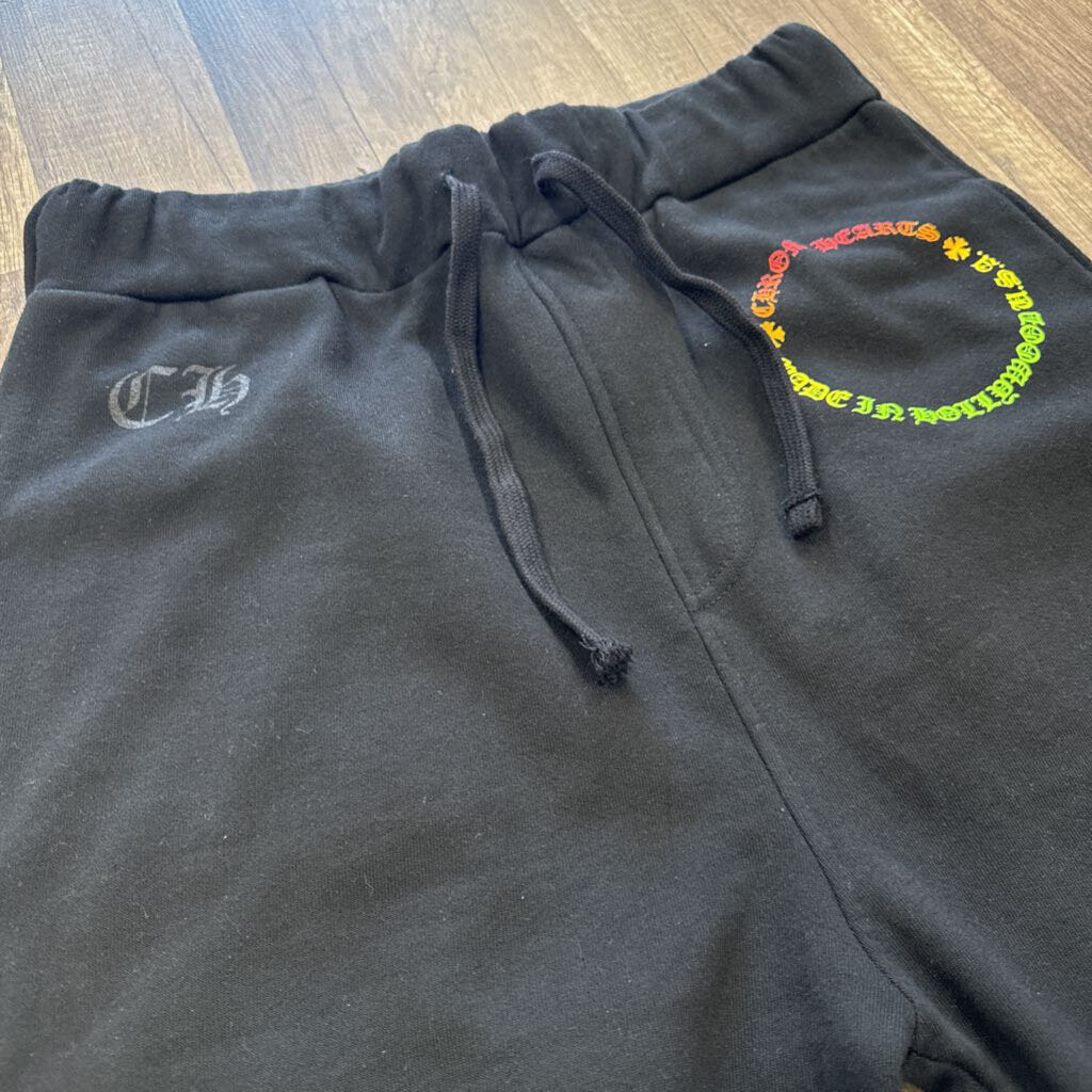 Chrome Hearts Gradient Circle Floral Sweatpants Black