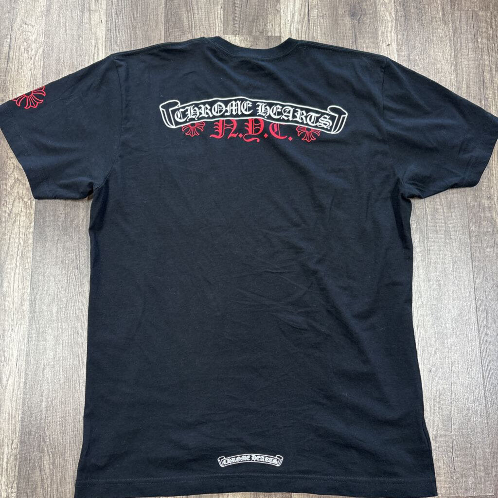 Chrome Hearts NYC Scroll Pocket Shirt Black