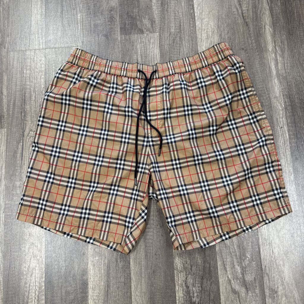 Burbery plaid swim trunk