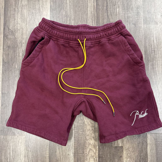Rhude Terry shorts burgundy