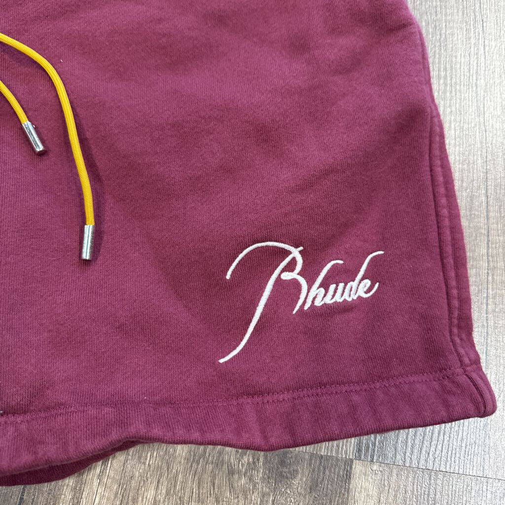 Rhude Terry shorts burgundy
