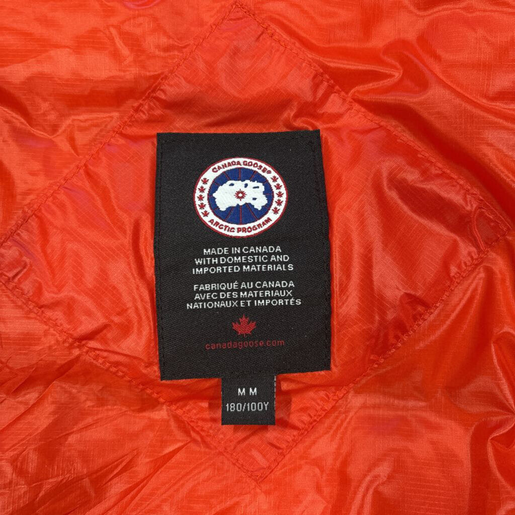 Canada goose puffer vest orange