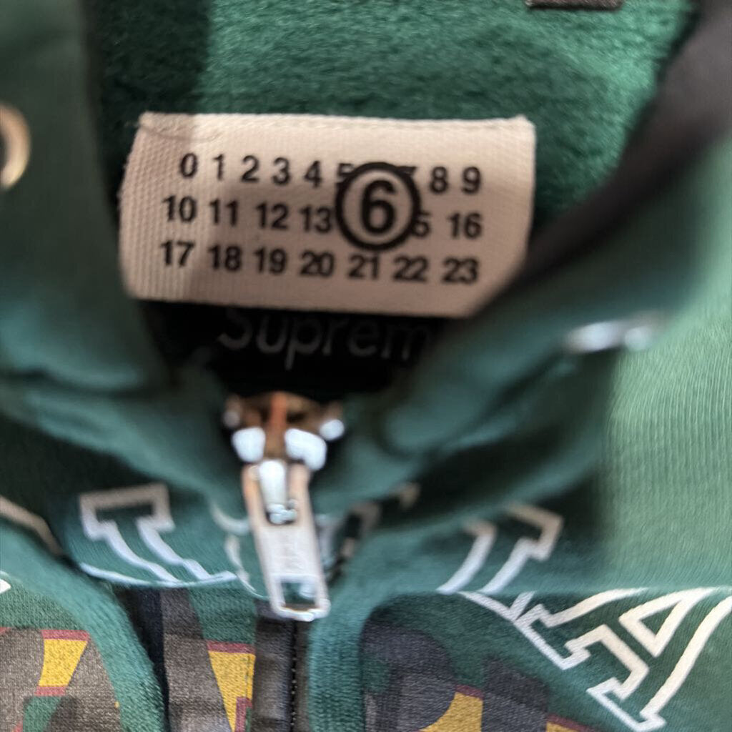 Supreme Margiela Zip Up Hoodie Green