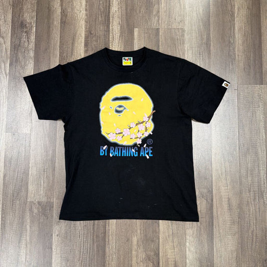 Bape Black Yellow Ape Sakura Tshirt